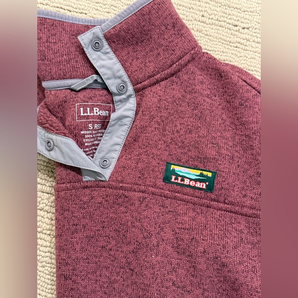 LL Bean Fleece Snap Pullover - Picture 4 of 6